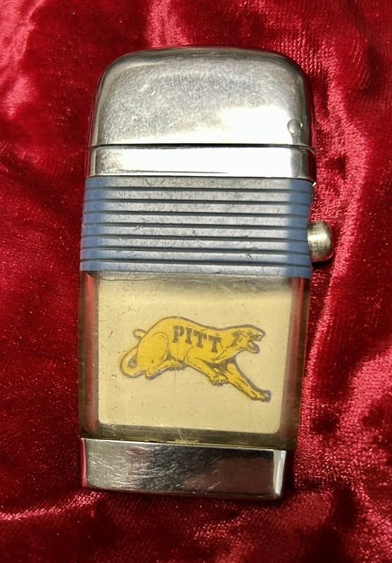 Vintage Scripto VU Lighter Pitt Panthers University of Pittsburgh Old Logo NCAA