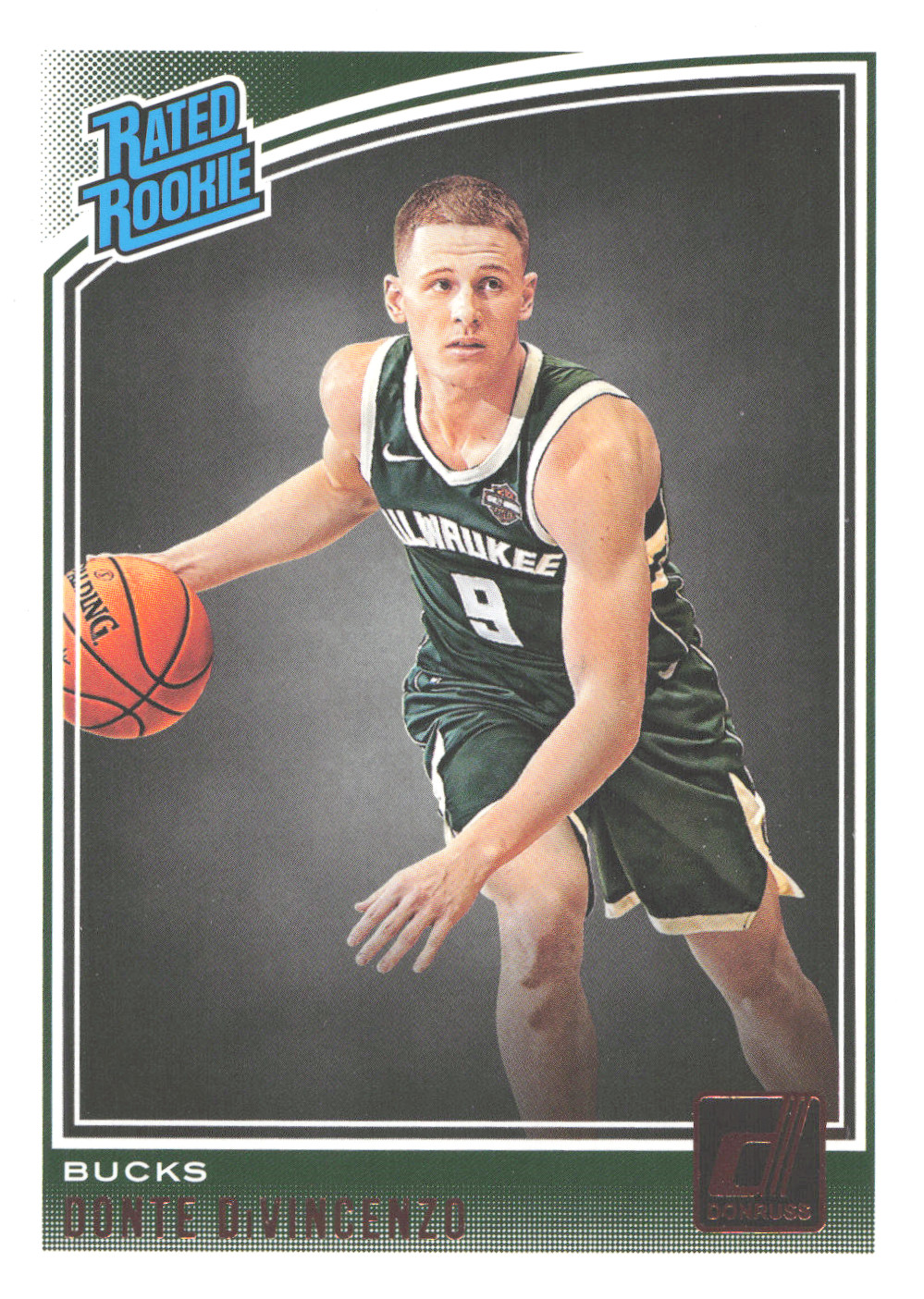 2018-19 Panini Donruss Rated Rookie - #164 Donte DiVincenzo (RC) Bucks