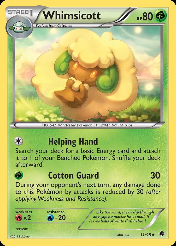 Pokemon Whimsicott (11/108) Emerging Powers LP