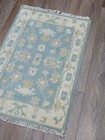 Bohemian Oushak Rug, Oushak Turkish Rug, Hand Made Contemporary Rug, 2x3 Ft — photo 10