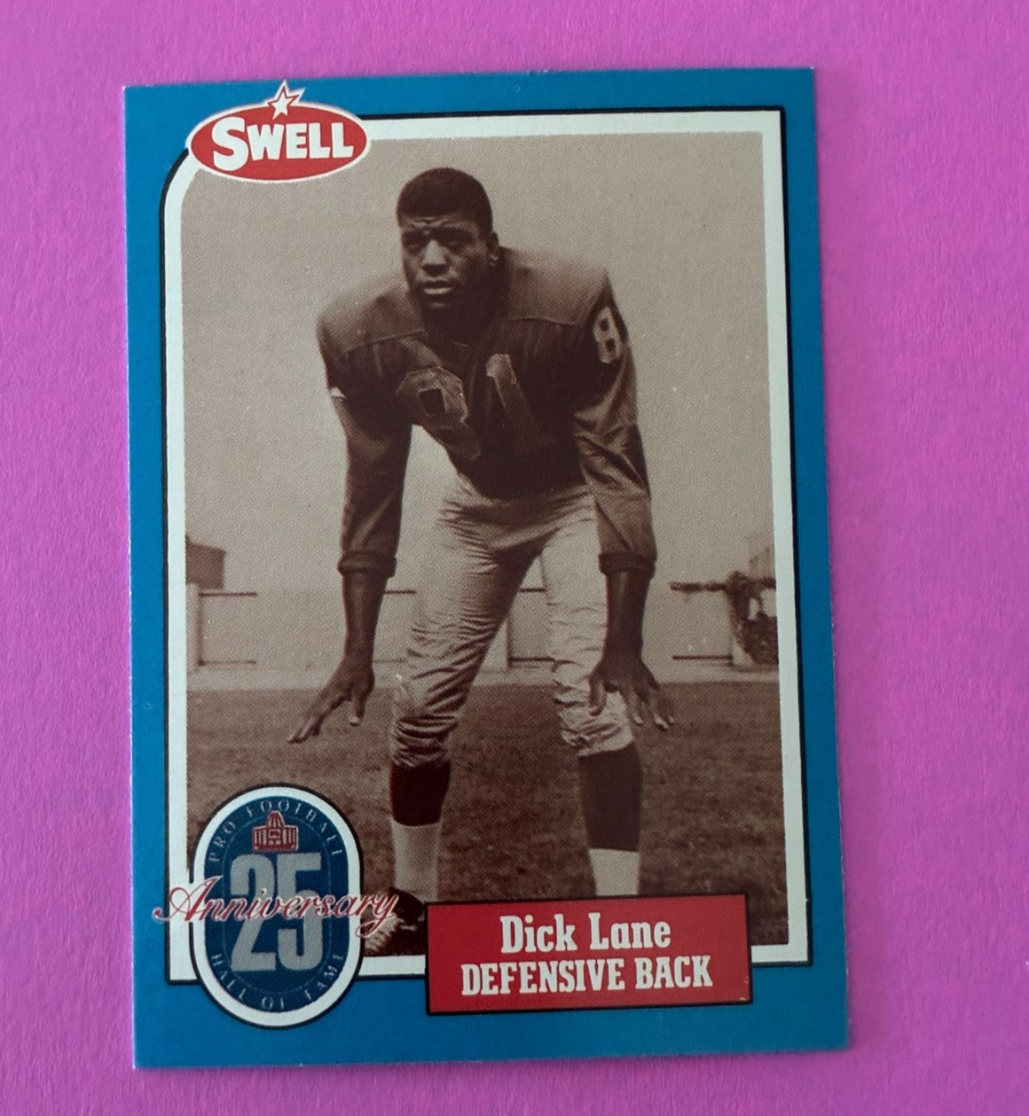 1988 Swell  Football Greats #65 Dick (Night Train) Lane