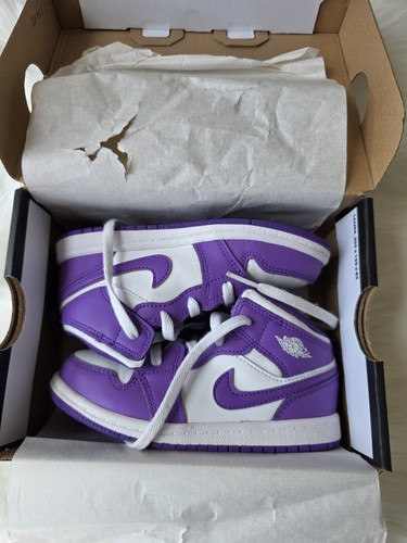 Jordan 1 Mid Purple Venim (TD) Größe 10C