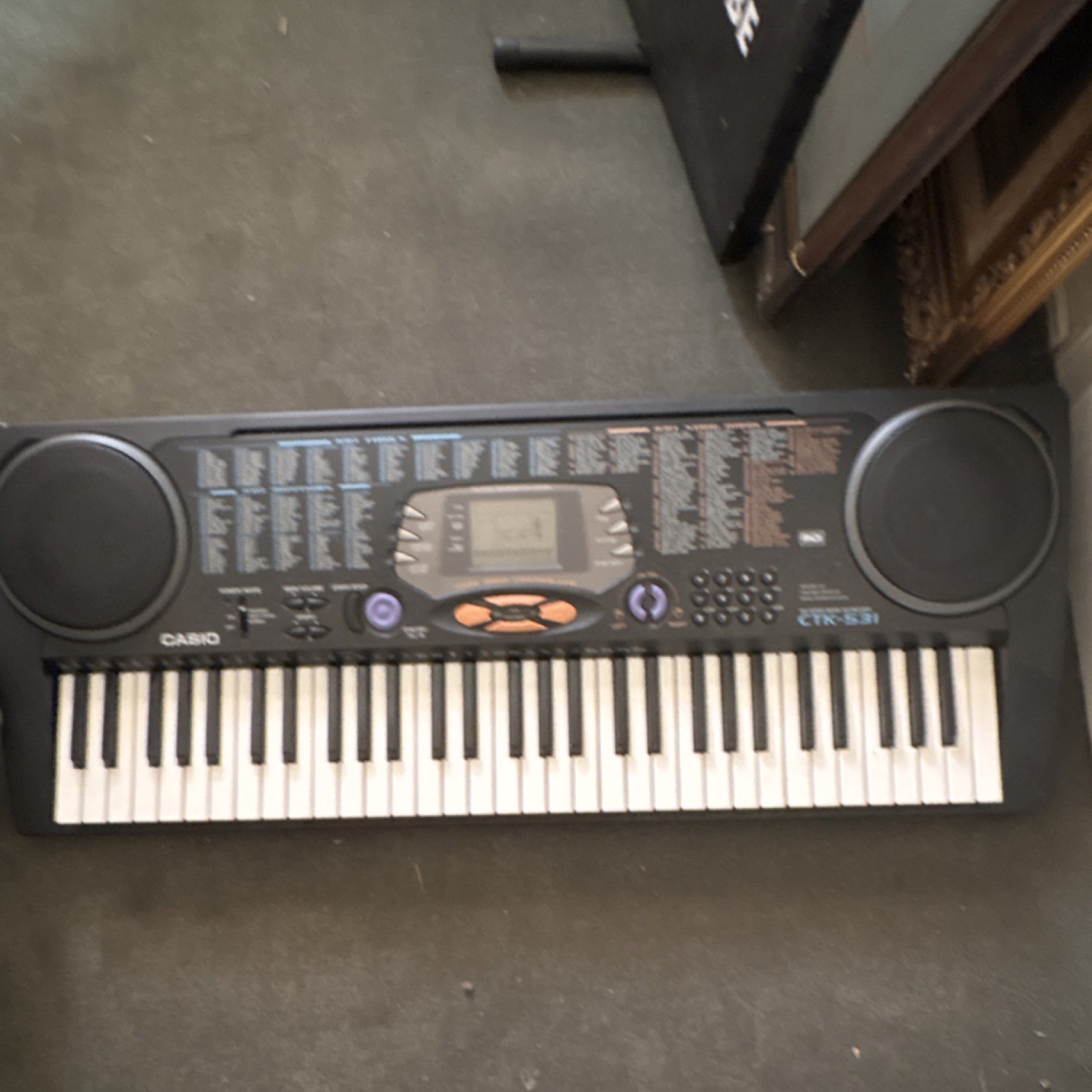 Casio CTK-531 61-Key Electronic Keyboard with Built-in Speaker, Black