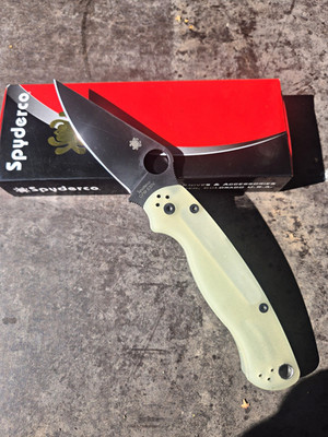 Spyderco Para 2 Taschenmesser Cpm S 30 V Drop-Point Compression Lock