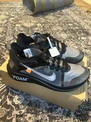Nike Off-White Zoom Fly Men's Size 13 US Black