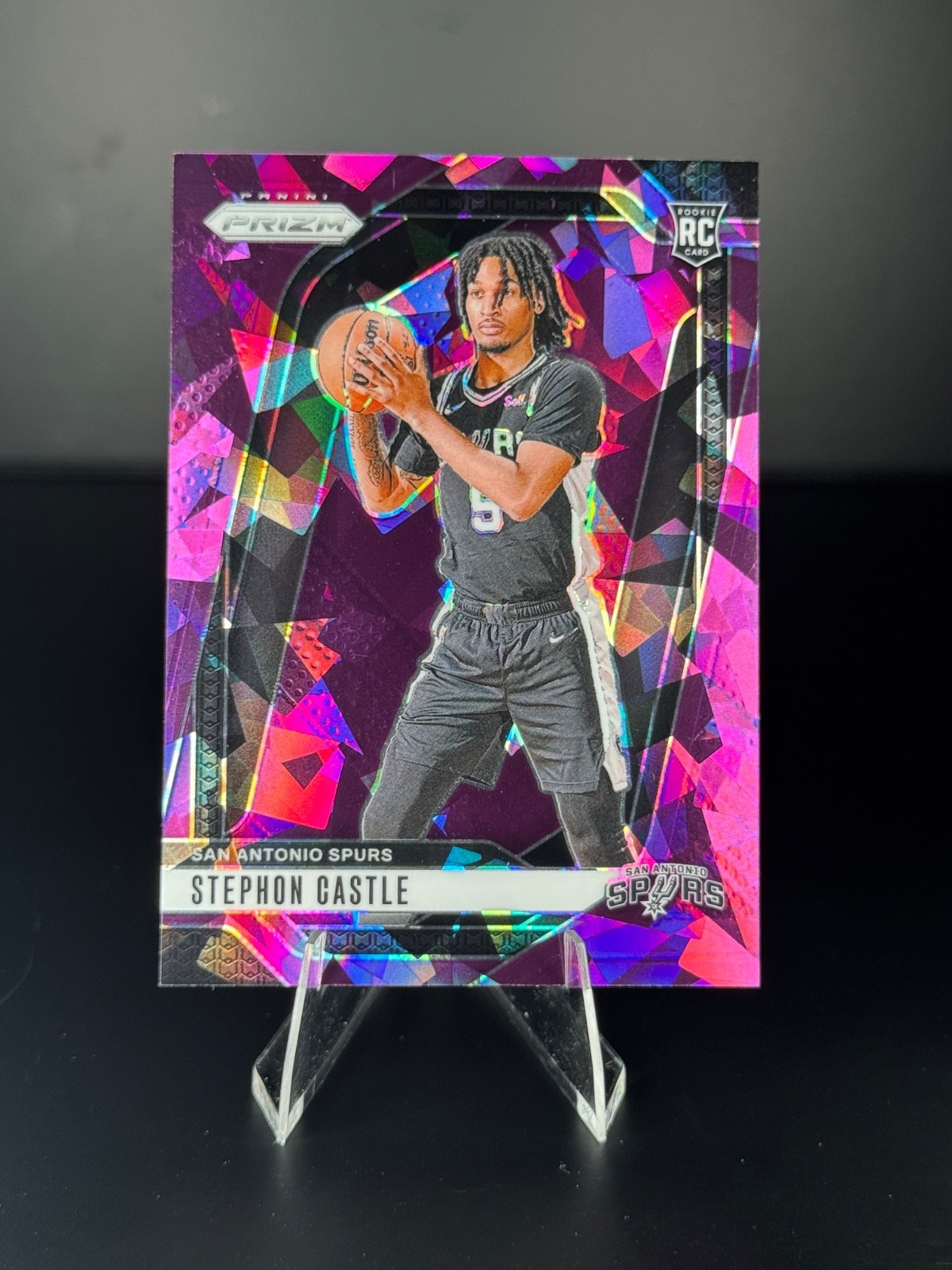 2024 Panini Prizm - RC Stephon Castle #234 Purple Ice /149 Spurs Rookie SSP