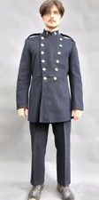Original British 1940s Rotherham Fireman's Uniform Coat And Fishtail Trousers