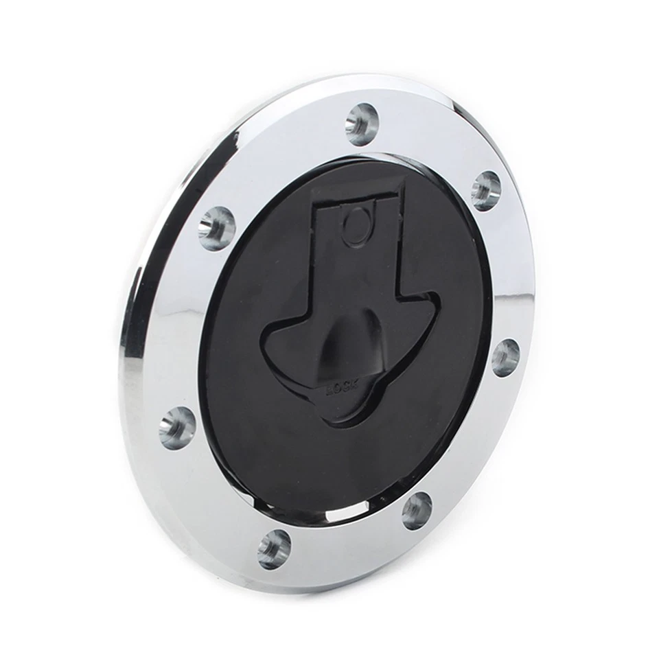 Tapa de tanque de combustible de gasolina de aluminio llaves aptas para Kawasaki Ninja ZX7R ZX-6R ZX-9R Foto 4 de 4