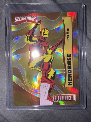 2024 UD Marvel Allegiance Secret Wars Herobase Iron Man HB-4