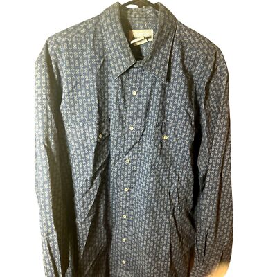 Wrangler Shirt Men's Wrangler Pear Snap Long-sleeved sizeXL