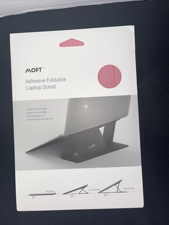 MOFT Lightweight Portable Laptop Adjustable Stand Pink MacBook Universal - Image 4 of 4