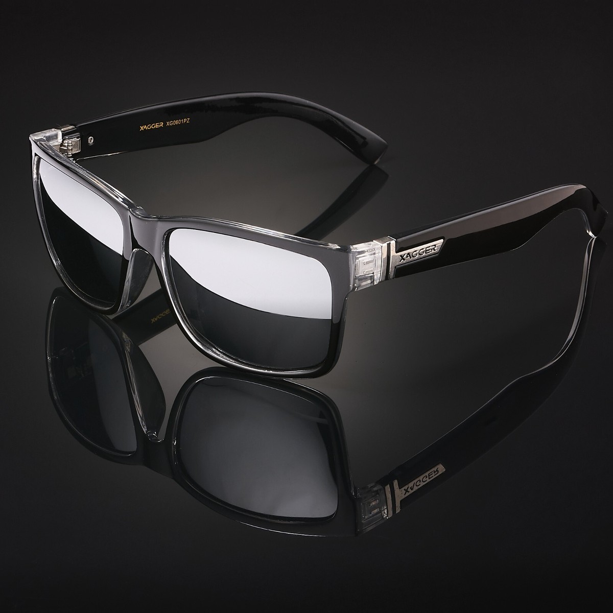 Polarized UV400 Mirrored Sunglasses, Medium Fit Square Frame s-l1200.jpg main image 3