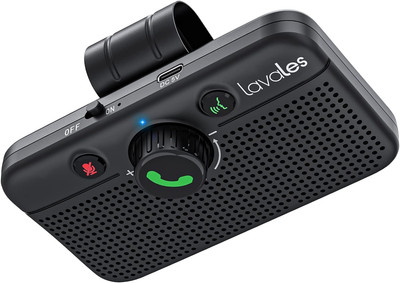 Bluetooth 5.3 Speaker, Handsfree Bluetooth Speaker Kit, Support Siri & Google Vo