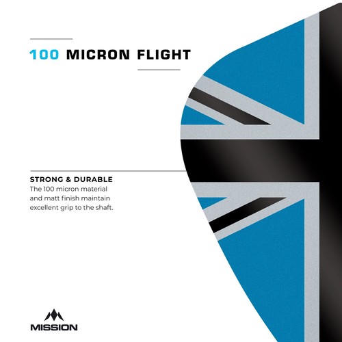 Union Jack Dart Flights Mission Alliance-X Kite UV Finish 5 Sets Tough - Picture 3 of 54
