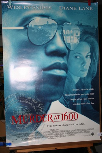 MURDER AT 1600 Orig. 1997 Rolled Movie Poster WESLEY SNIPES DIANE LANE ALAN ALDA