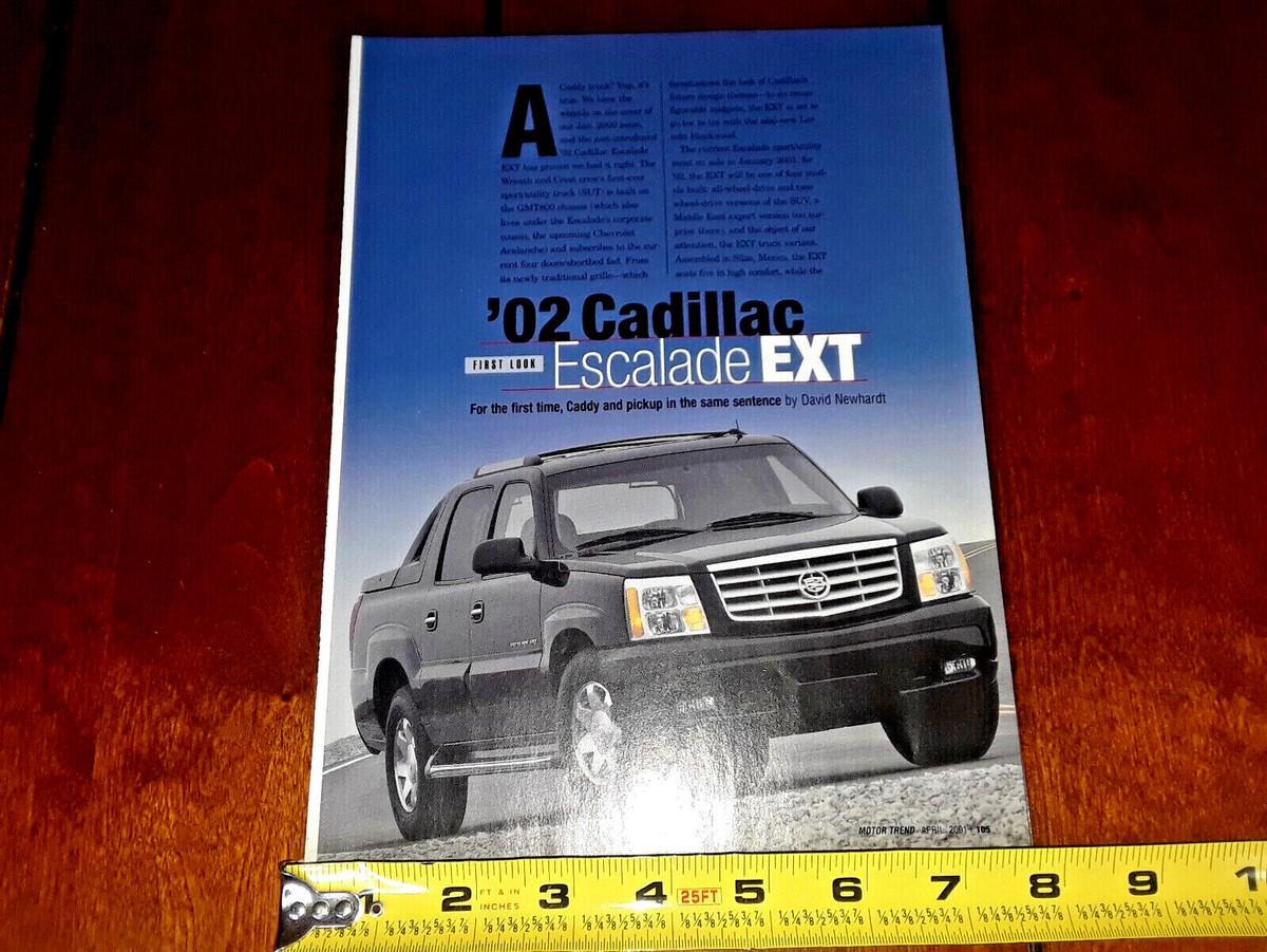 2002 CADILLAC ESCALADE EXT ORIGINAL ARTICLE | eBay