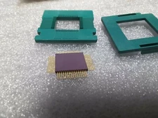 GOLD VINTAGE CHIP CARRIER CPU MACOM AMCC Q710-0008 Q710 LOGIC ARRAY NEW SALE $15