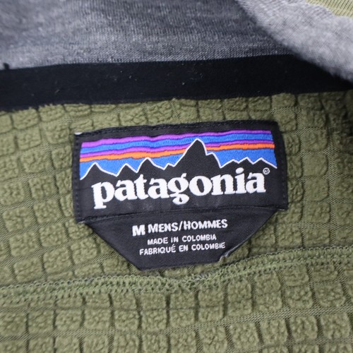 Patagonia R1 Fitz Roy Polartec Fleece Fishing Pullover Shirt Mens M Green Jacket - Picture 7 of 9