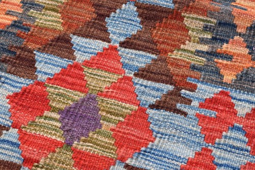 7x2 Handmade Afghan Chobi Kilim Runner Rug Vegetable Dye Hand Woven Turkish Wool - Picture 13 of 16