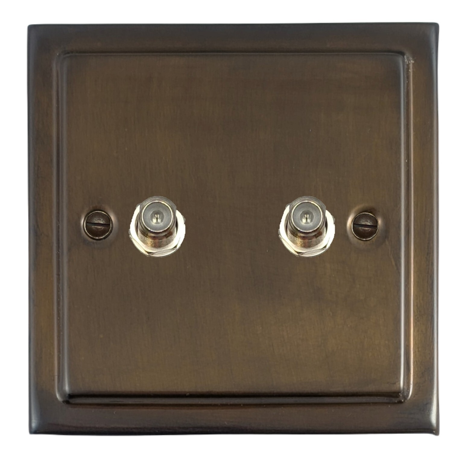 G&H Trimline Plate Medium Bronze TMBZ3-AB Light Switches, Plug Sockets, Dimmers