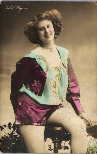 Vintage RPPC Photo Postcard Violet Wegner British Singer & Royal Family Member