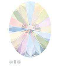 Swarovski Crystal Rivoli Fancy Stone Crystal AB 8x6mm 4pcs 