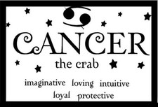 Cancer The Crab Imaginative Loving Intuitive Loyal  Zodiac Sign Celestial-MAGNET