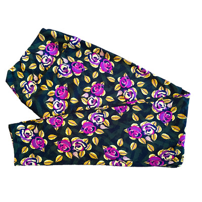 Legging LulaRoe TC - Imprimé Roses Numériques, Taille S à XXL - Neuf Sans étiquette, Polyester Et élasthanne