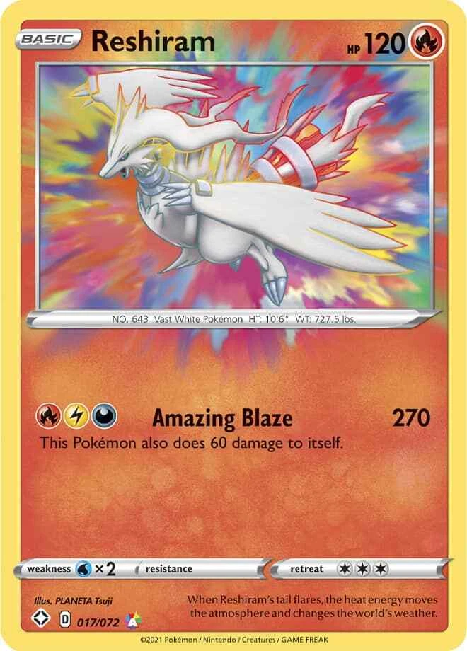 Reshiram Pokmon TCG Individual Collectible Card Game Cards for sale - eBay