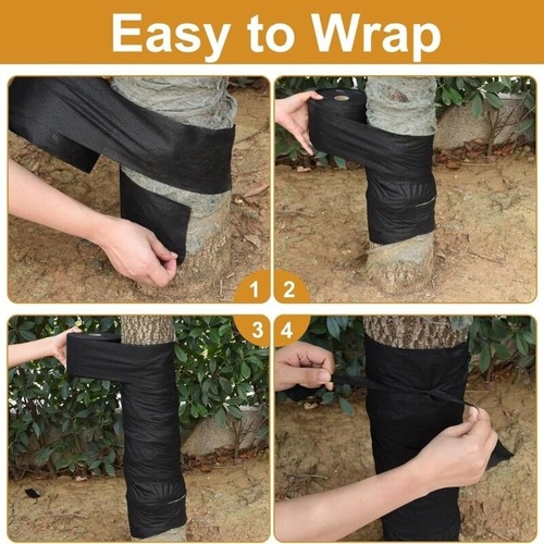 Functional Black Tree Bandage Wrap Protects Barks From Frosts And Animal Damage - Picture 2 of 10