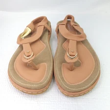 Socofy Sandals Elastic Sling Back Flip Flop Slip On Flats Shoes Size 41 US 10