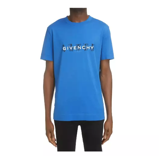 Givenchy X Josh Smith Reaper Graphic Tee in Bright Blue sz XXL