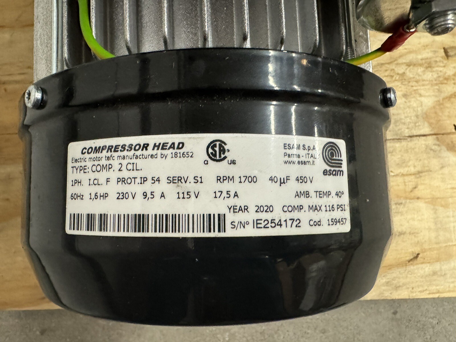 Midmark Dental Air Compressor Head Matrx OL3 OL7 OL4000 P52 P72 P/N