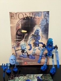 Lego Technic Bionicle Gali  8533  & 8543,  Complete ,  Excellent Cond, Poster