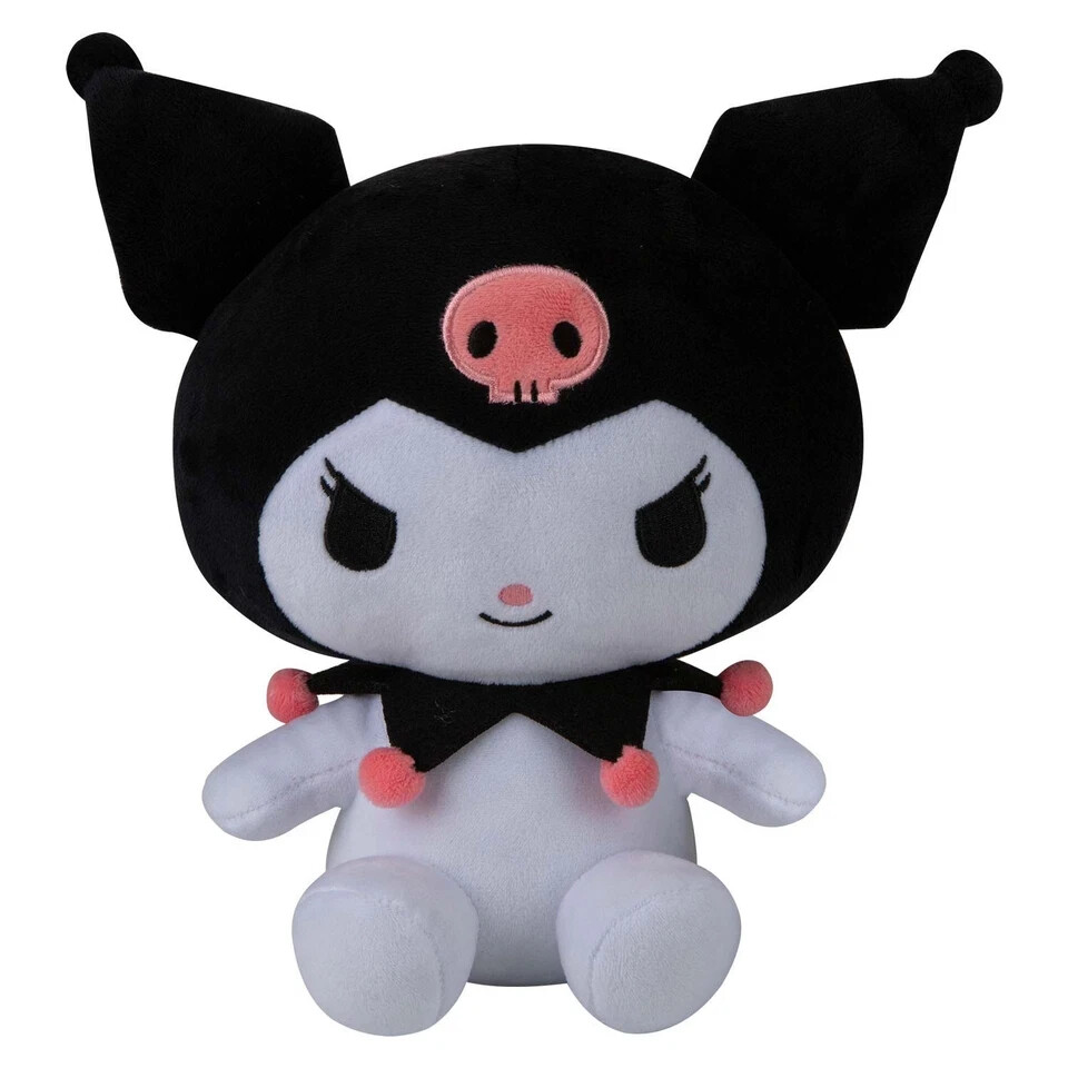 Hello Kitty AND FRIENDS Soft Toy Kuromi Plush Huggable Cuddly 23cm