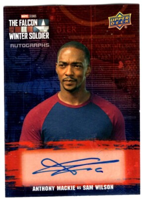その他 Marvel Avengers Anthony Mackie auto Sam Marvel Falcon and The Winter Soldier Auto ANTHONY MACKIE as