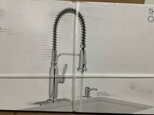 KOHLER Ealing Chrome Single Handle High-arc Kitchen Faucet w/Sprayer Function