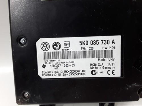 Volkswagen Golf VI 2009-2012 Bluetooth ECU 5K0035730A - Picture 3 of 3