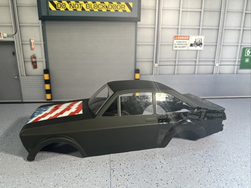 custom ken Block Tamiya Mfo1x Ford Escort Mk2 Hoonigan body - Image 2 of 4