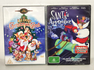 An All dogs Christmas Carol, Santa's Apprentice DVD Bundle New Sealed Reg 4 AUS