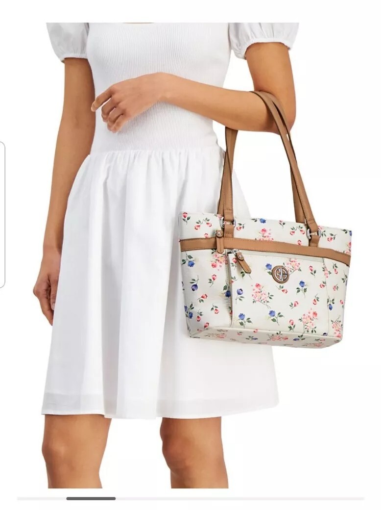 【Giani Bernini】ペブルチューリップラージトート Giani Bernini Tropical Tulip Tote Bag, Exclusively at Macy's