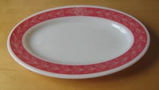 PYREX Tableware - 11.25" Platter - RED Laurel trim
