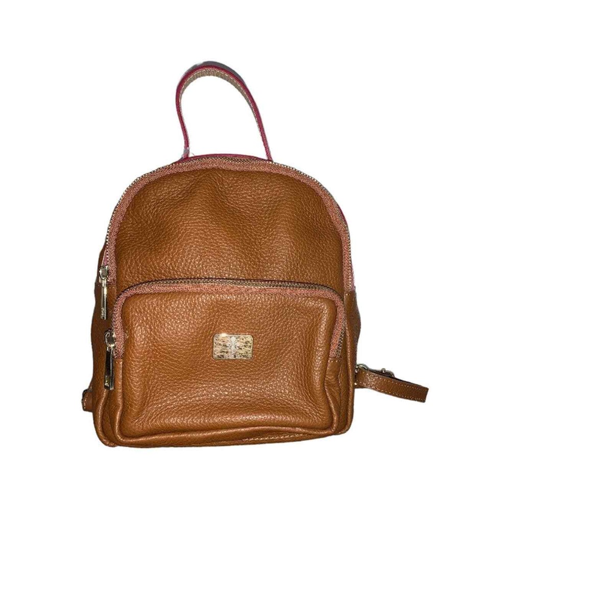 Borse In Pelle Brown Backpack Genuine Leather Made In Italy  display picture 1