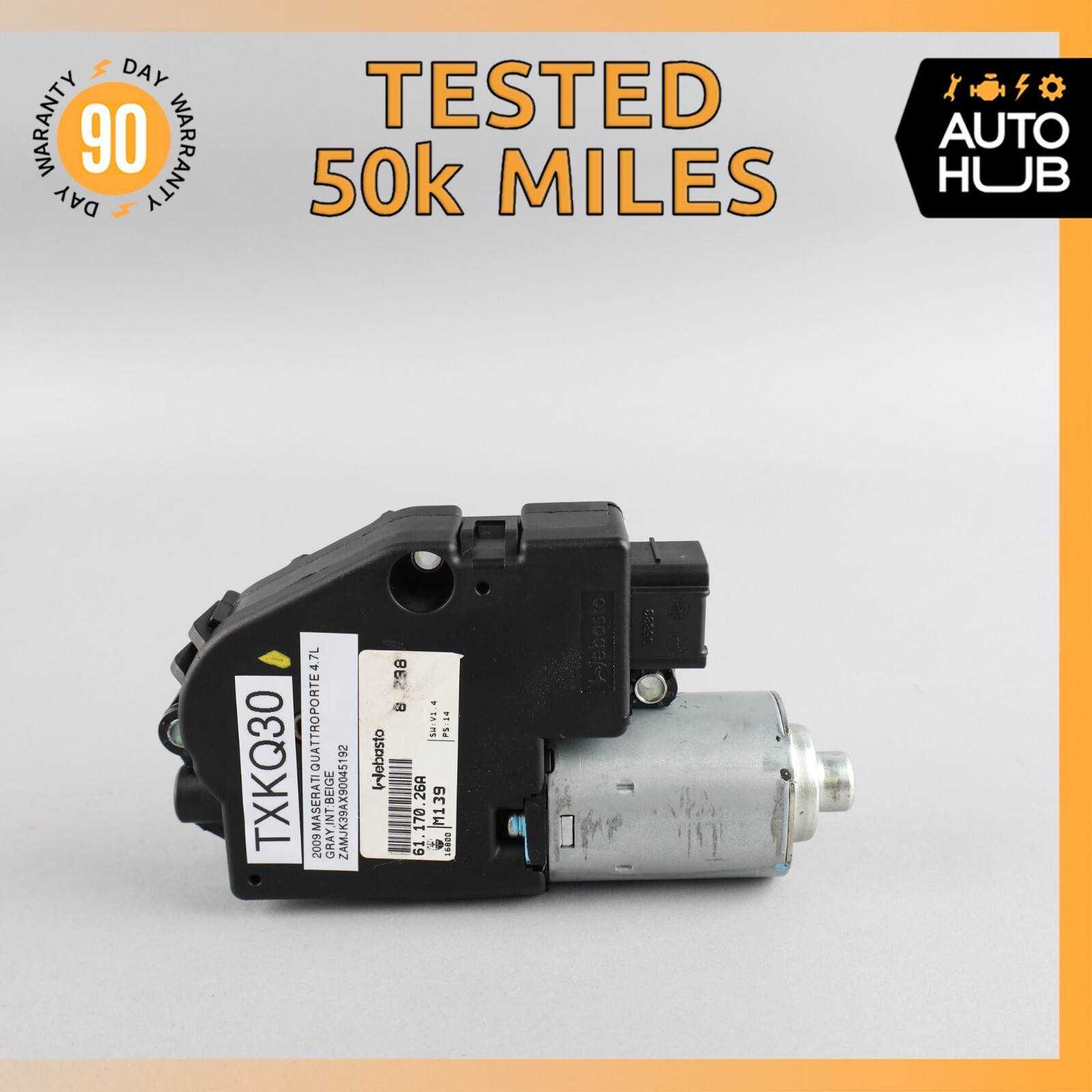 03-13 Maserati Quattroporte M139 Sunroof Sun Roof Motor 6117026 OEM 50k