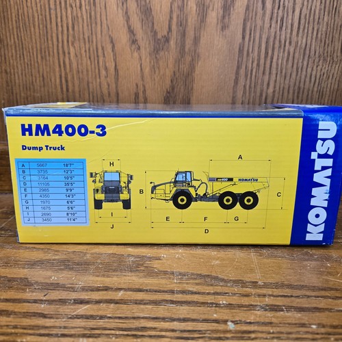 Ertl Komatsu HM400-3 Dump Truck #40061 1:50 Scale Yellow - Picture 5 of 9