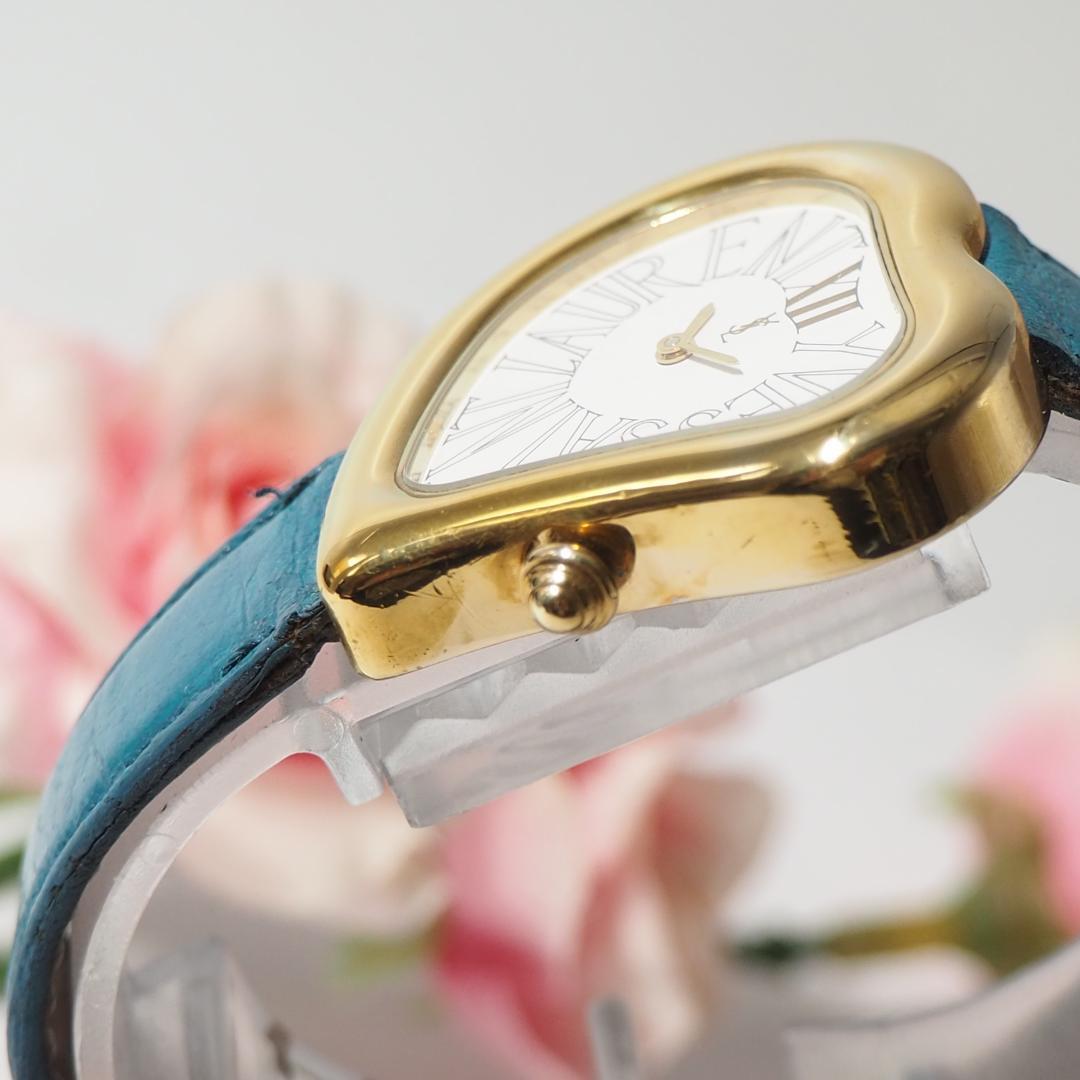 Orologio Yves Saint Laurent Cuore Cintura Turchese Quarzo Quadrante Bianco 31mm YSL da JP