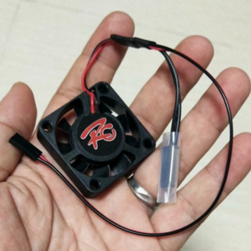 Temperature Control Cooling Fan for Traxxas TRX-4 SCX10 90046 D90 94180 RC Car - Photo 2/4