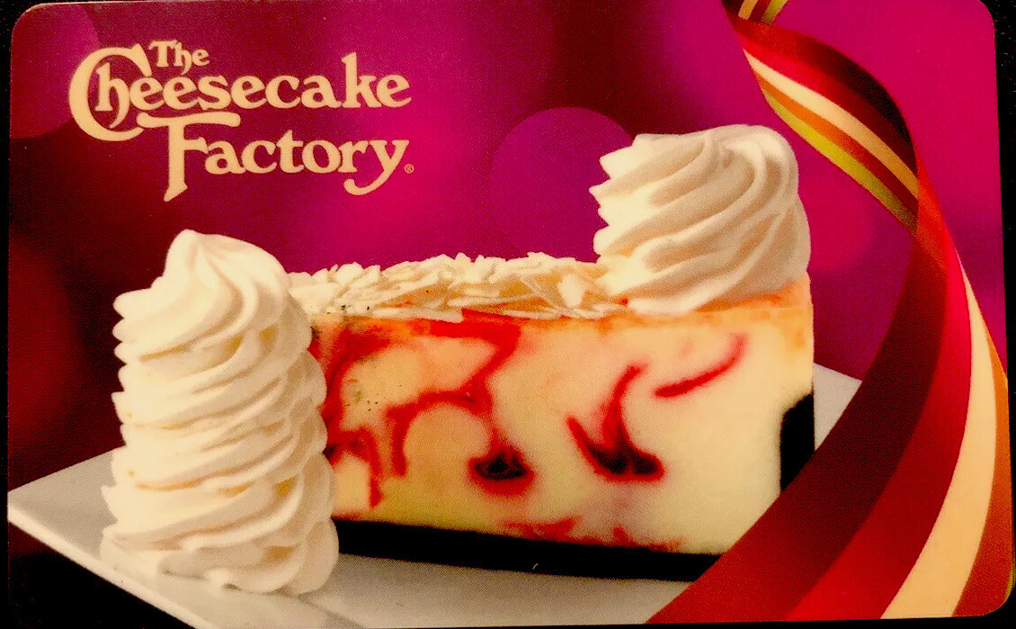 Cheesecake Factory Gift Card NEW (No Value) Life Is Amazing ! eBay