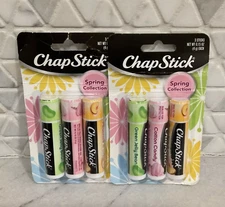 2X ~ ChapStick Spring Collection Lip Balm Set Jelly Bean Cotton Candy Peaches