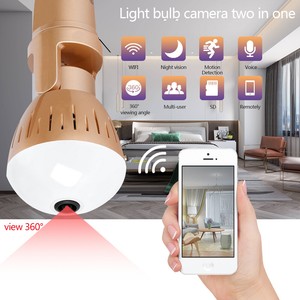 360 Wifi Ip Kamera Hd Zuhause Sicherheit Alarm Cctv Led E27